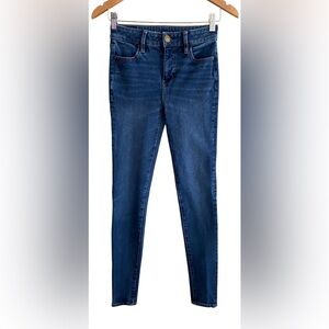 American Eagle Outfitters Dark Blue Hi-Rise Jegging The Dream Skinny Jeans